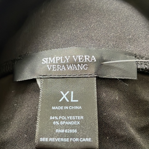 Simply Vera Vera Wang Skinny Pants Color-Black Size- XL NWOT - Picture 4 of 13